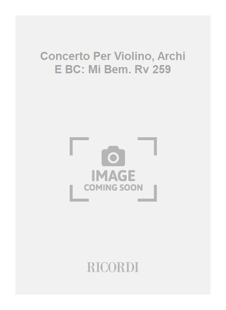 Concerti Per Vl., Archi E B.C.: